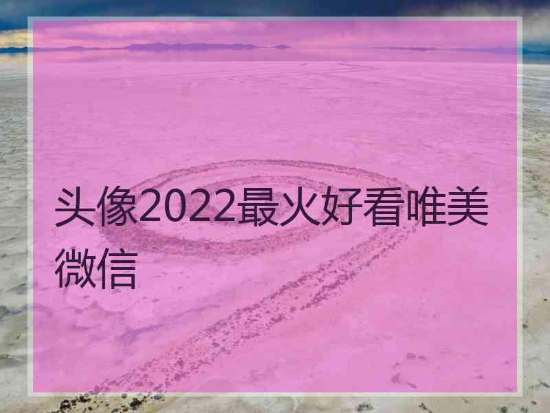 头像2022最火好看唯美微信