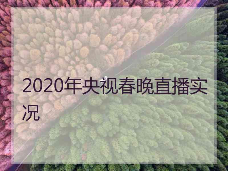 2020年央视春晚直播实况