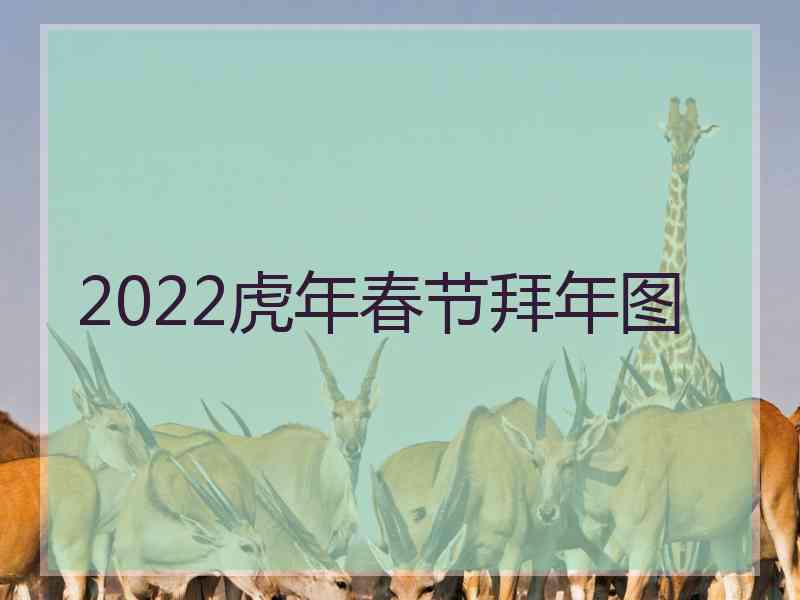 2022虎年春节拜年图