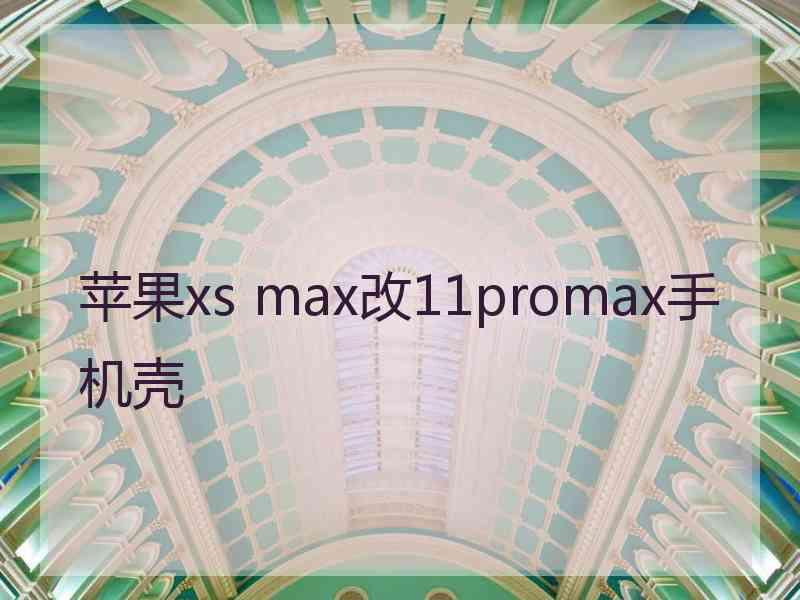 苹果xs max改11promax手机壳