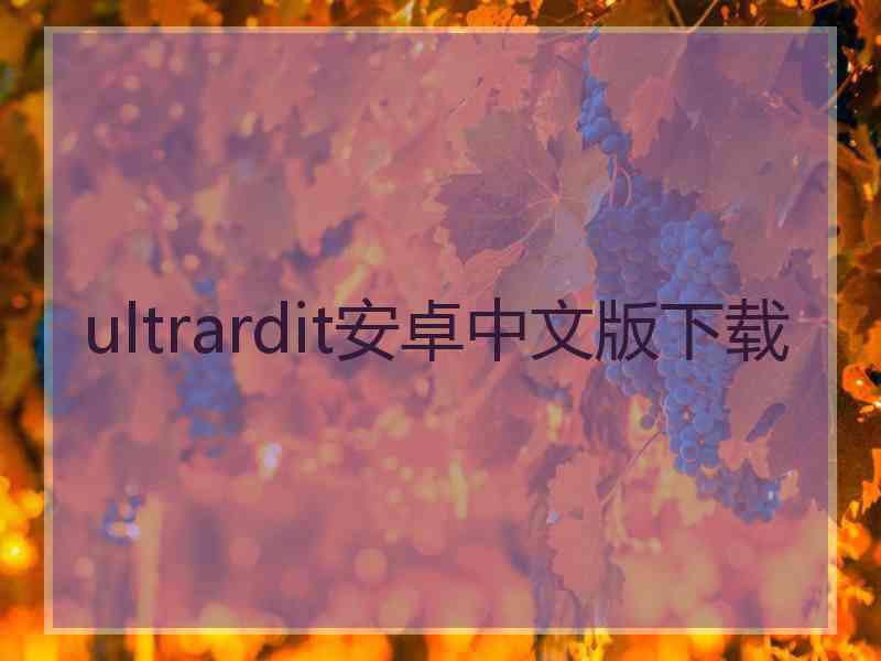 ultrardit安卓中文版下载