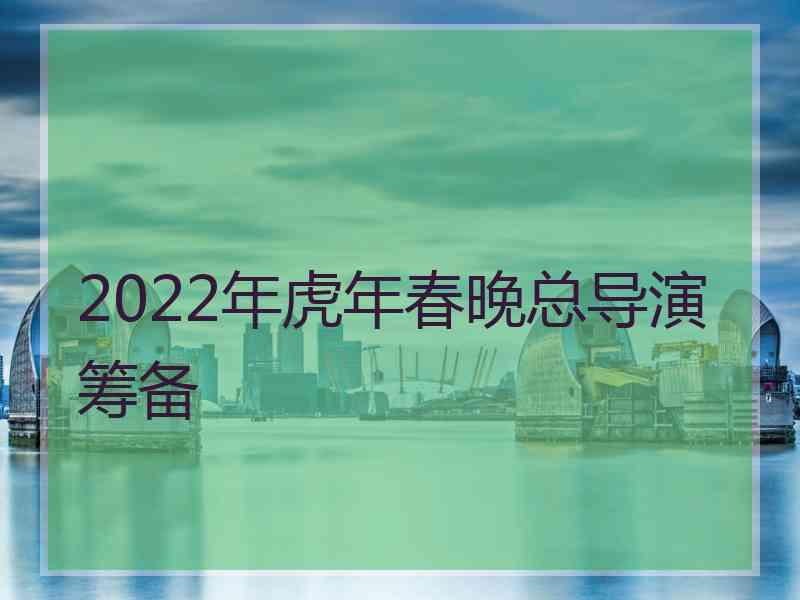 2022年虎年春晚总导演筹备