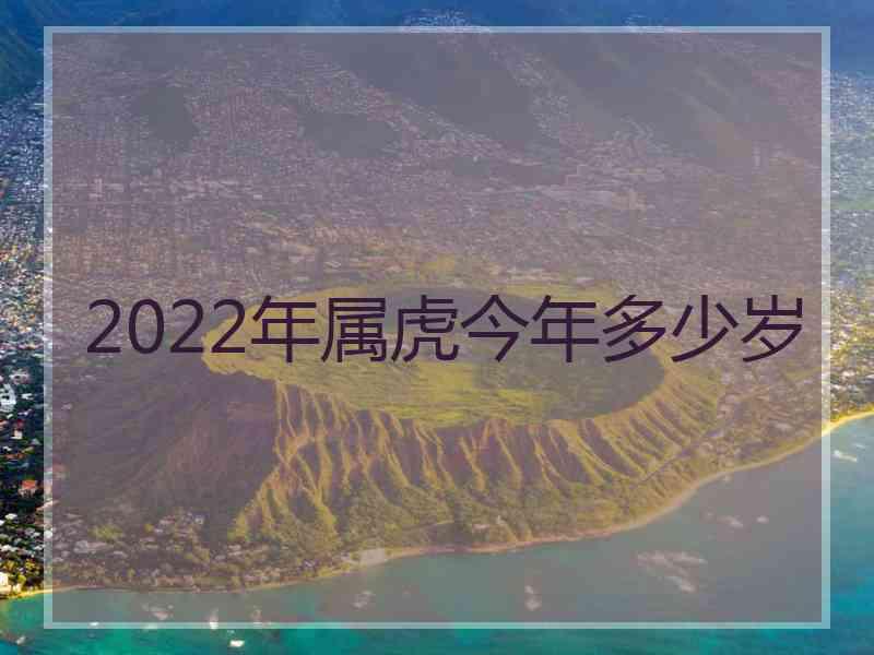 2022年属虎今年多少岁