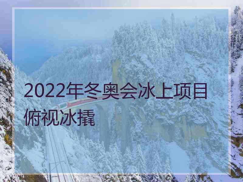 2022年冬奥会冰上项目俯视冰撬