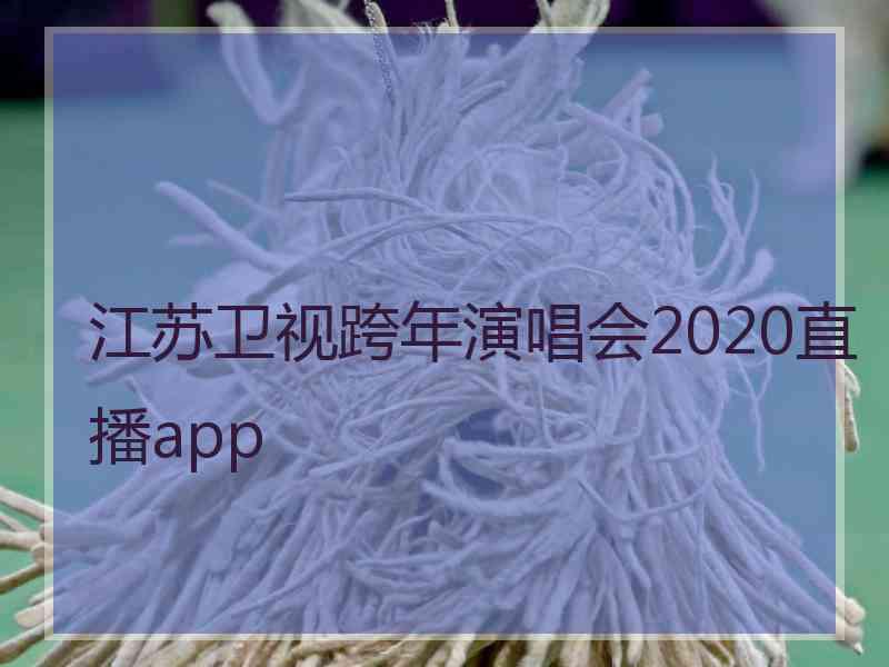 江苏卫视跨年演唱会2020直播app