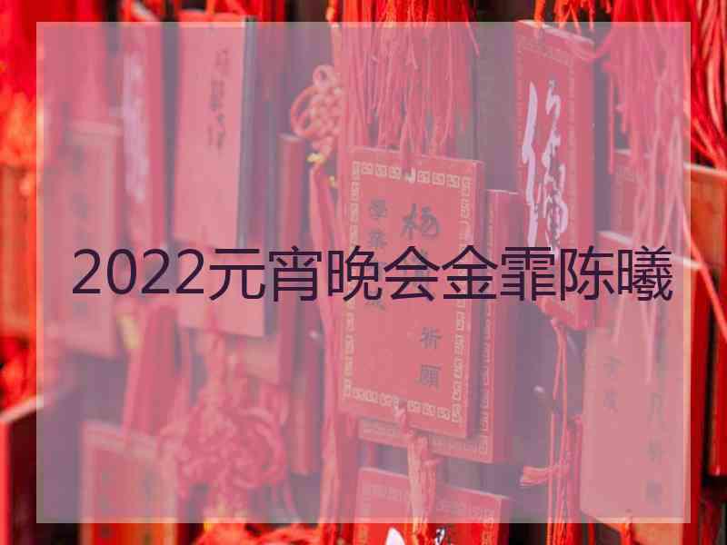 2022元宵晚会金霏陈曦