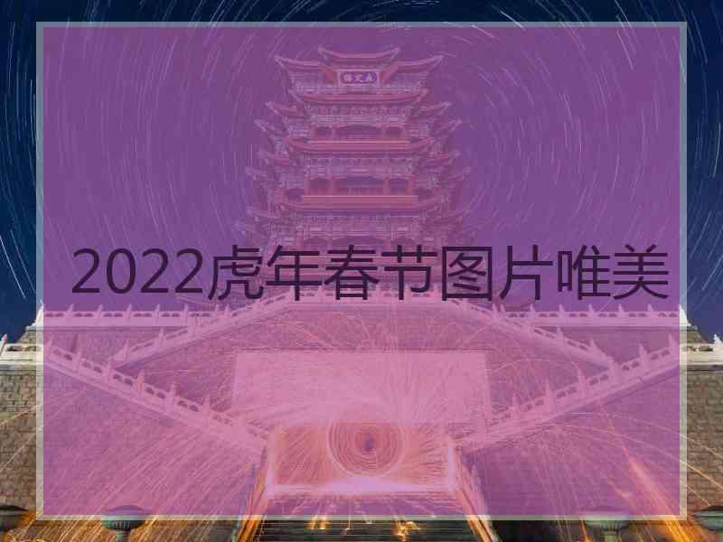 2022虎年春节图片唯美