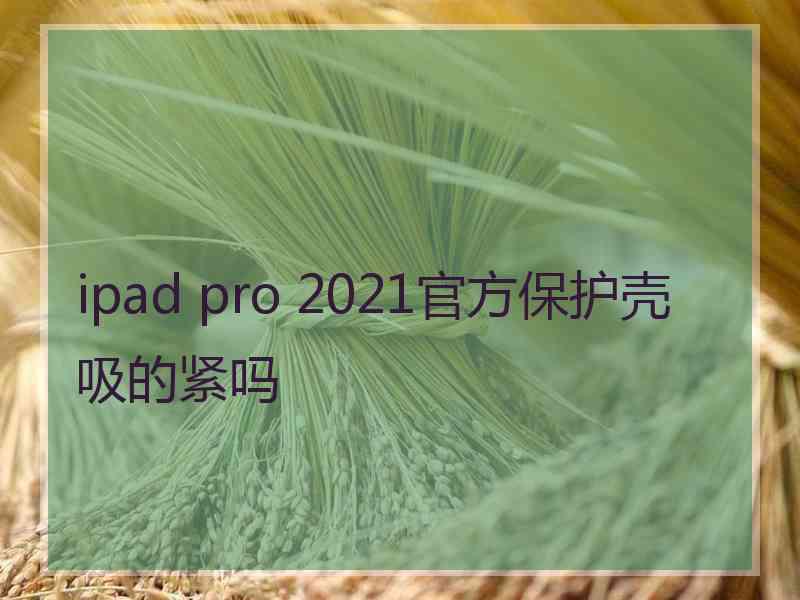 ipad pro 2021官方保护壳吸的紧吗