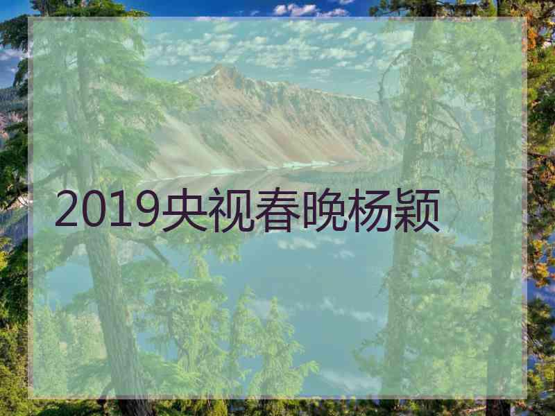 2019央视春晚杨颖