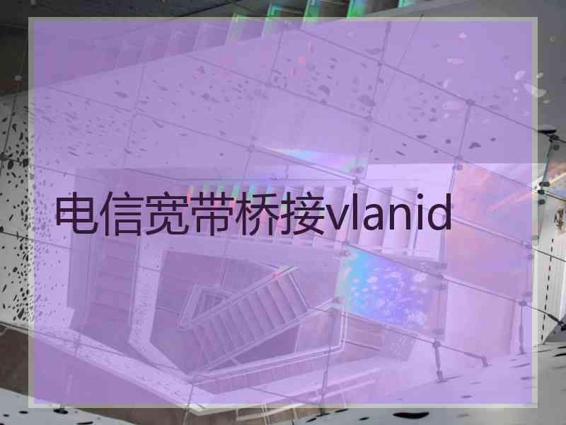 电信宽带桥接vlanid