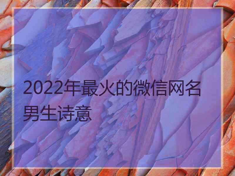 2022年最火的微信网名男生诗意