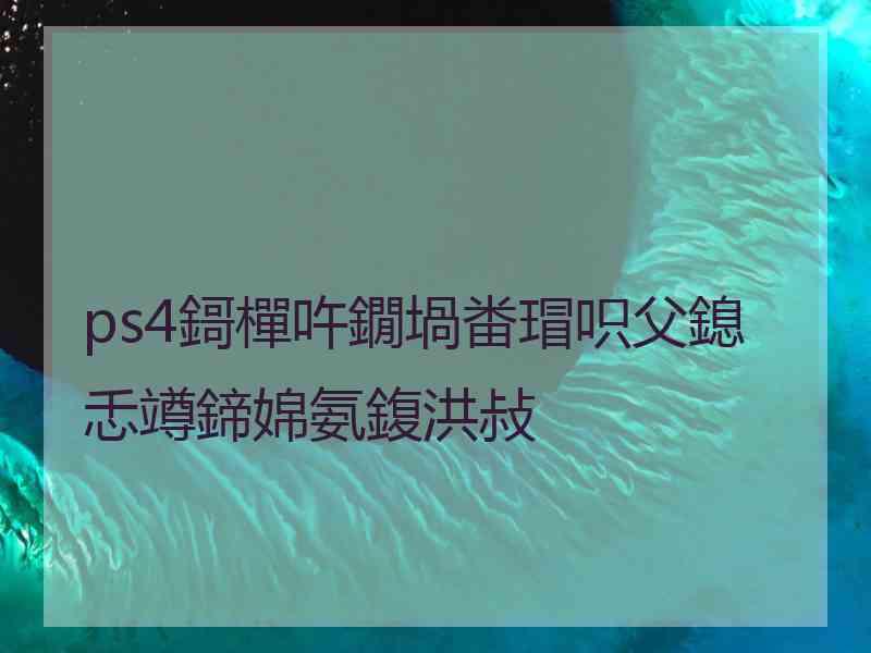 ps4鎶樿吘鐗堝畨瑁呮父鎴忎竴鍗婂氨鍑洪敊