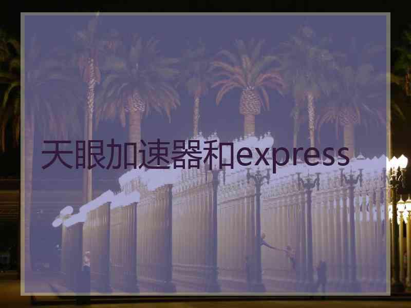 天眼加速器和express