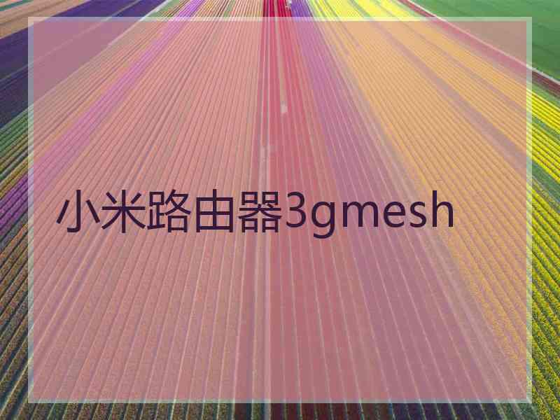 小米路由器3gmesh