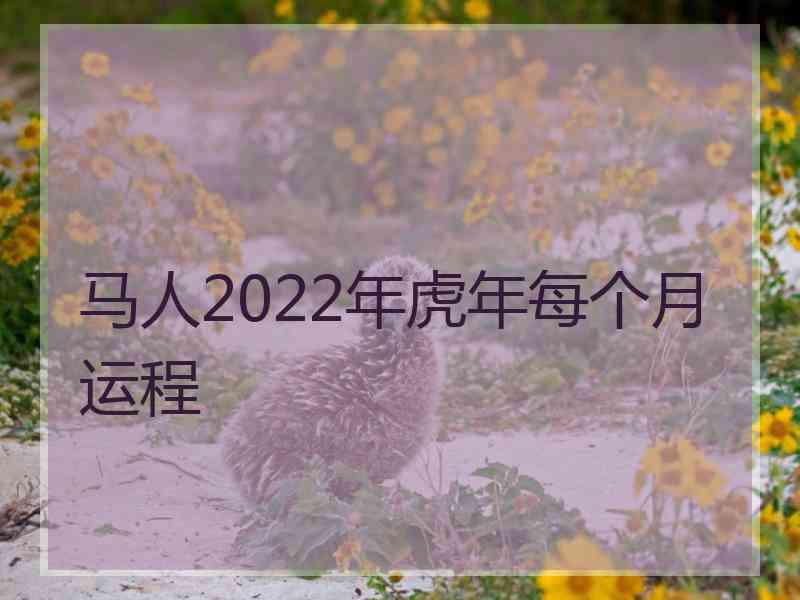 马人2022年虎年每个月运程