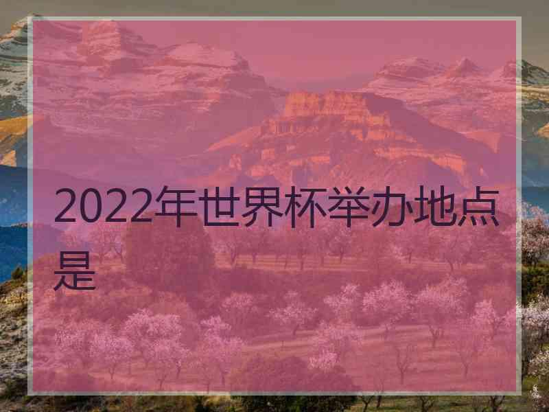 2022年世界杯举办地点是