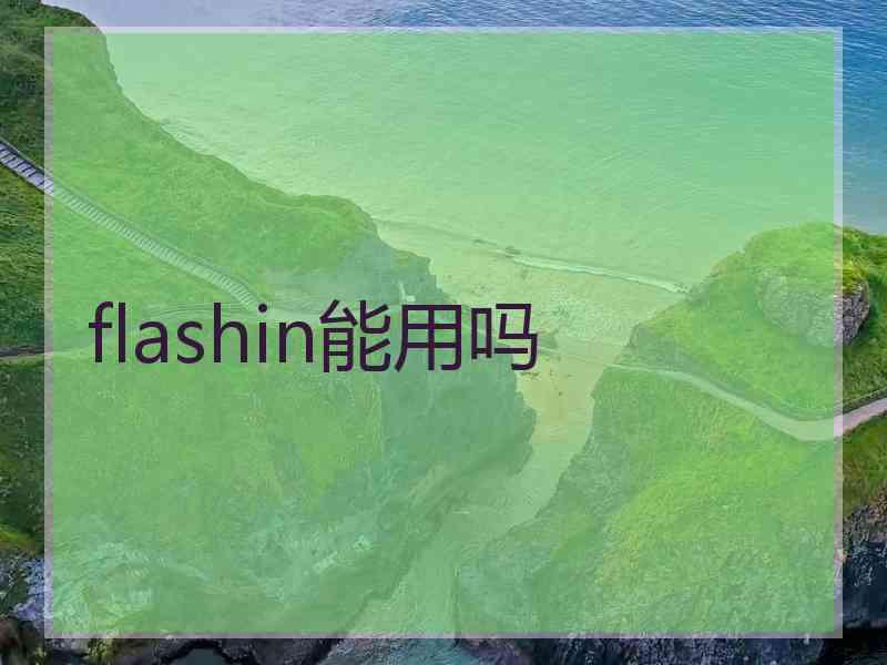 flashin能用吗