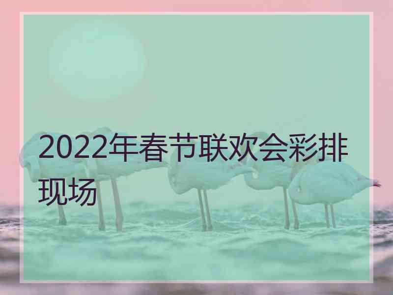 2022年春节联欢会彩排现场