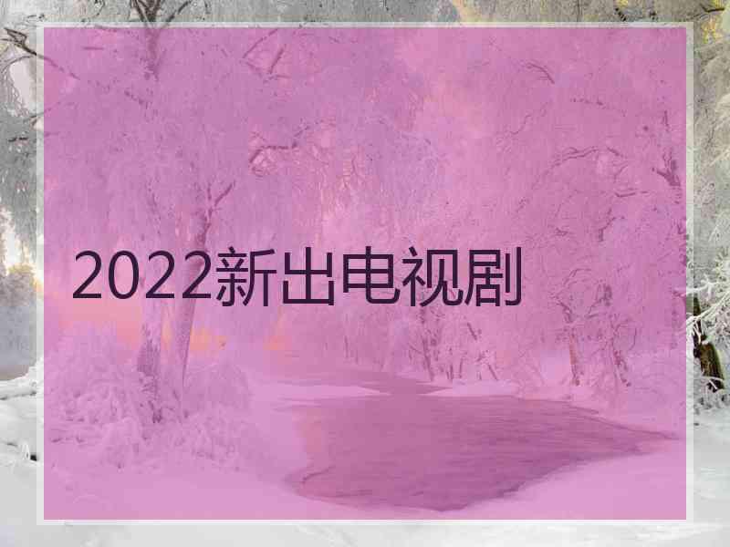 2022新出电视剧