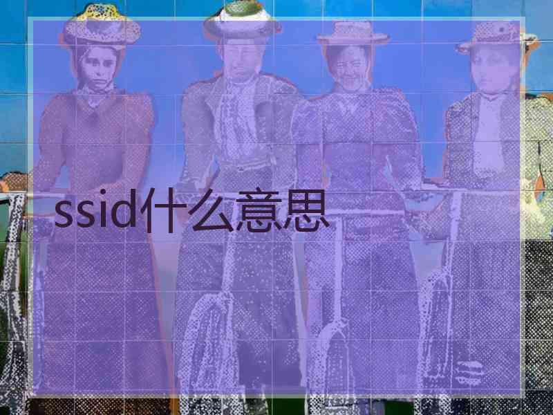 ssid什么意思