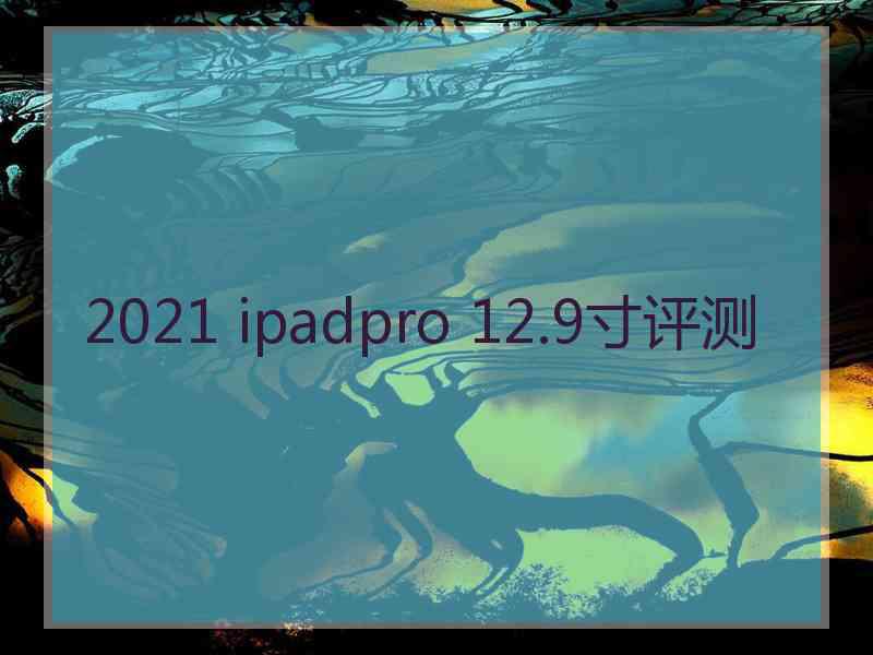 2021 ipadpro 12.9寸评测