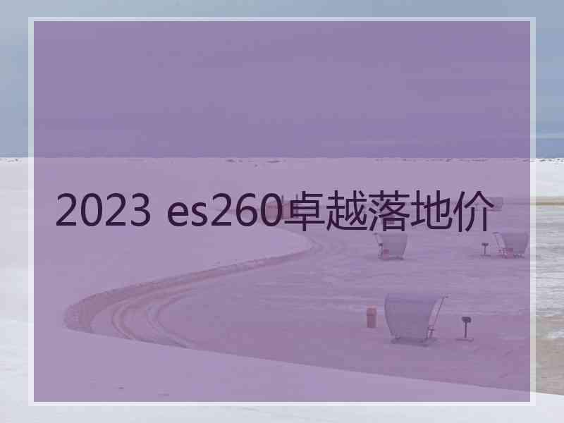 2023 es260卓越落地价