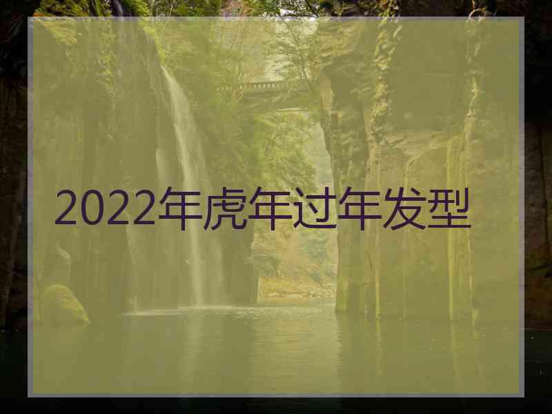 2022年虎年过年发型