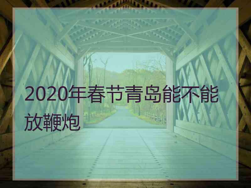 2020年春节青岛能不能放鞭炮