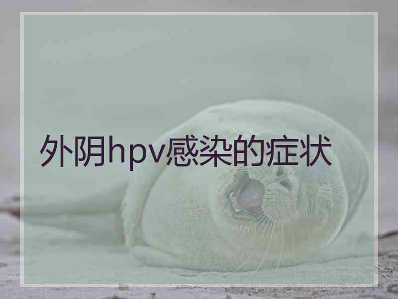 外阴hpv感染的症状