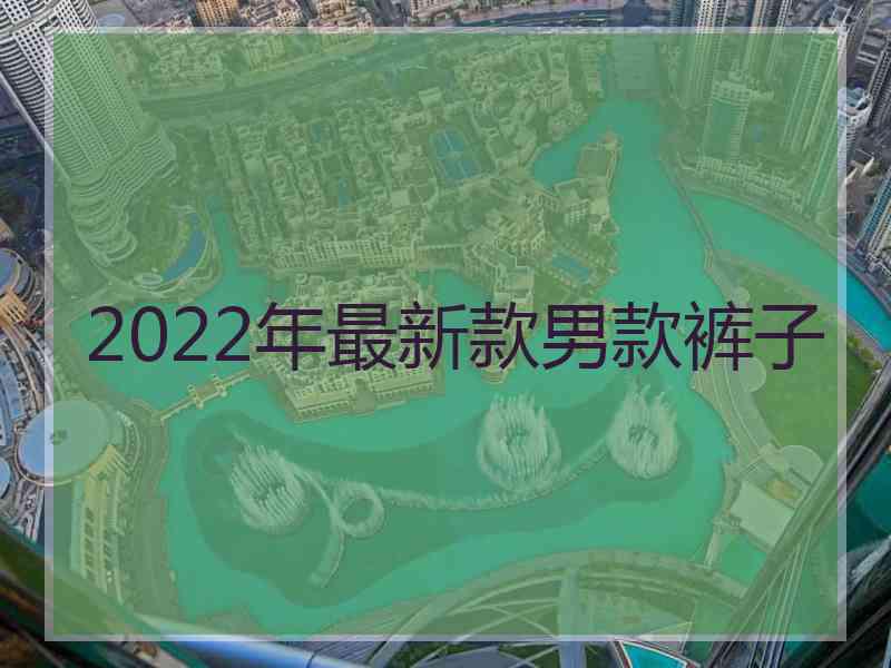 2022年最新款男款裤子