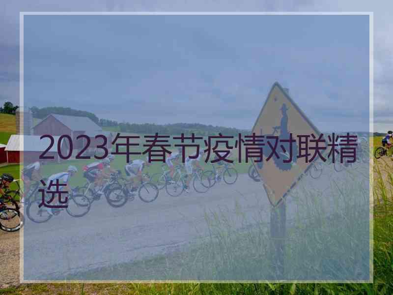 2023年春节疫情对联精选