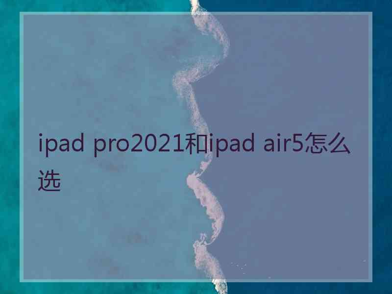 ipad pro2021和ipad air5怎么选