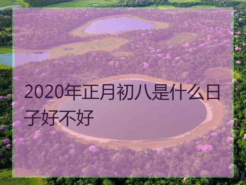 2020年正月初八是什么日子好不好