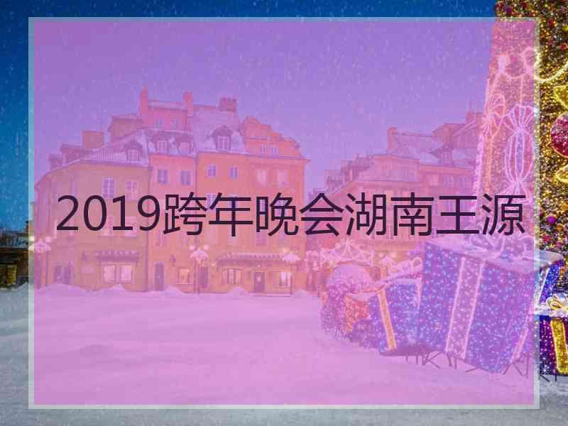 2019跨年晚会湖南王源