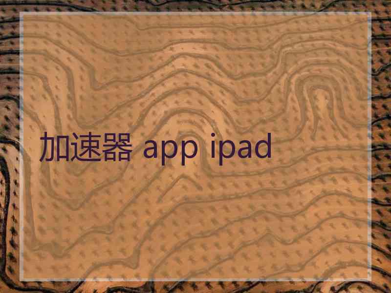 加速器 app ipad