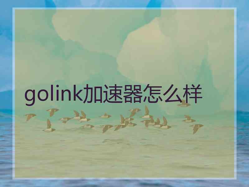 golink加速器怎么样