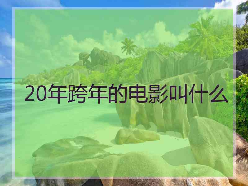 20年跨年的电影叫什么