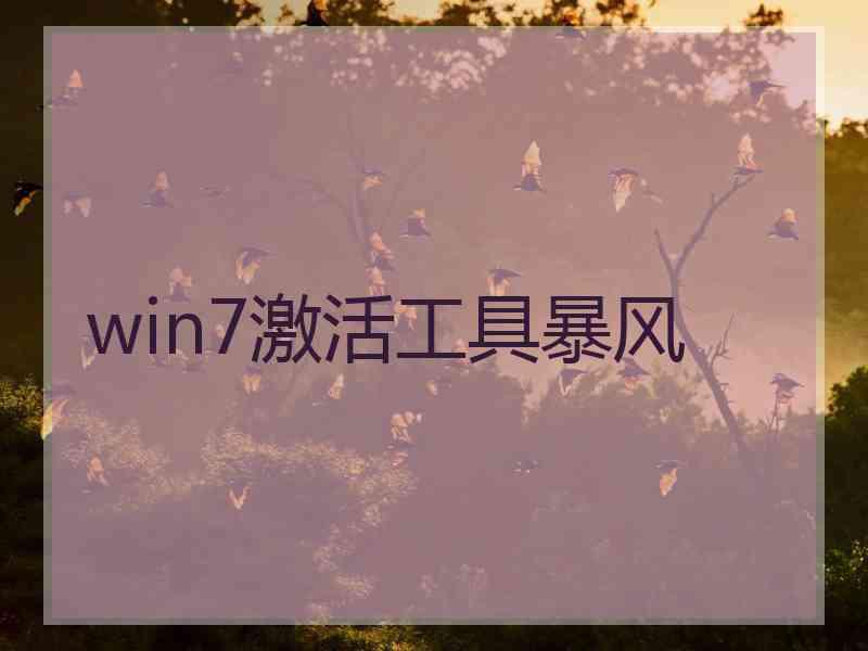 win7激活工具暴风