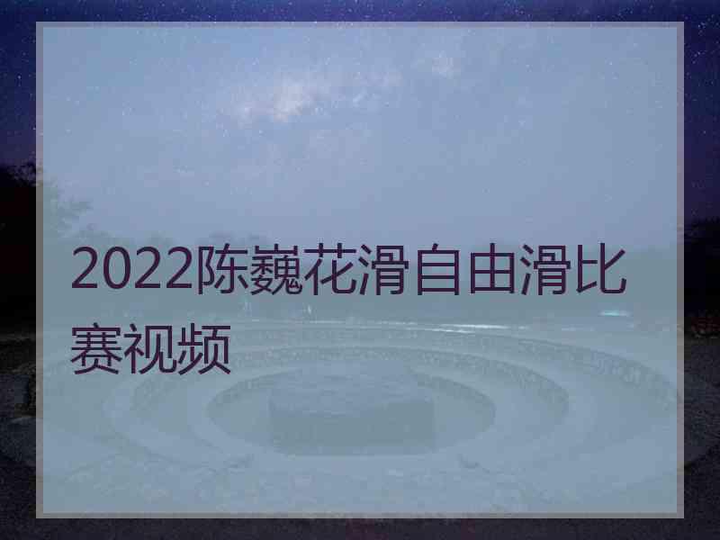 2022陈巍花滑自由滑比赛视频