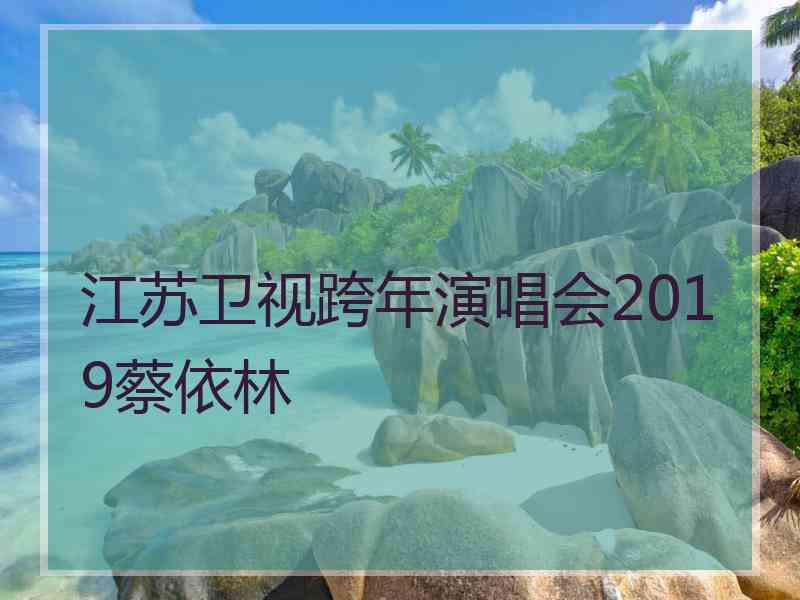 江苏卫视跨年演唱会2019蔡依林