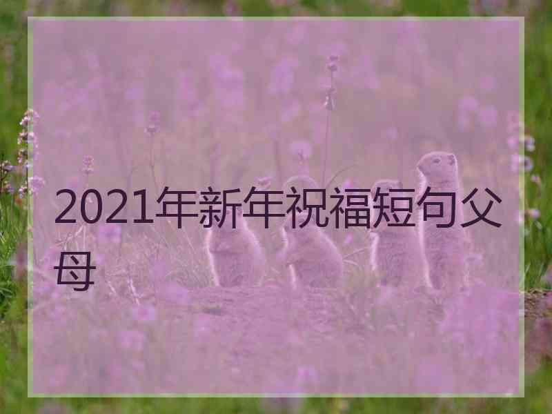 2021年新年祝福短句父母