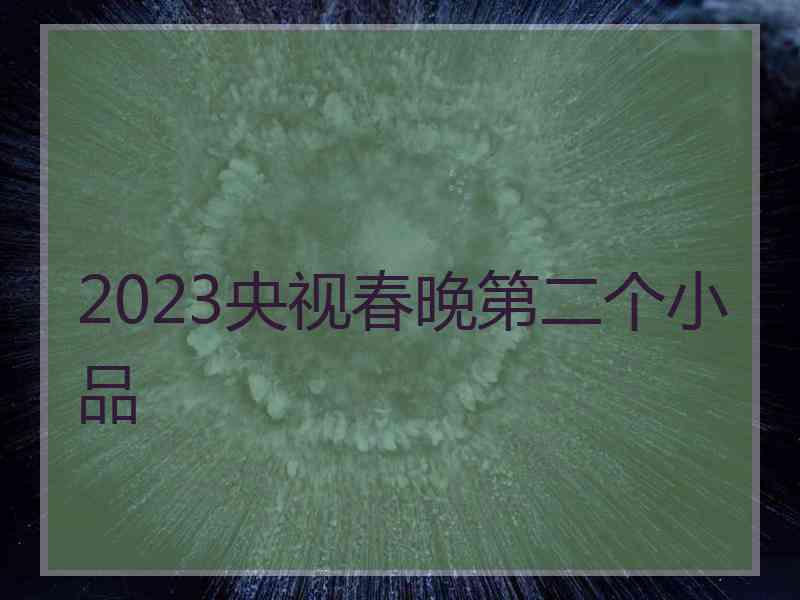 2023央视春晚第二个小品