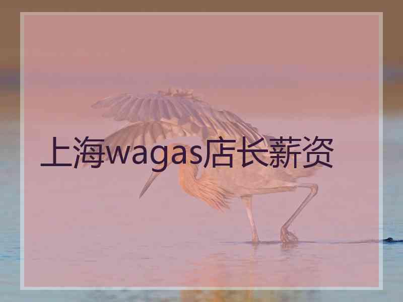 上海wagas店长薪资