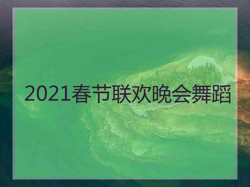 2021春节联欢晚会舞蹈