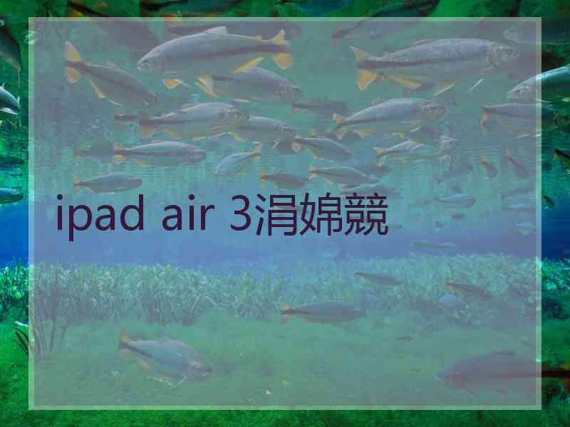 ipad air 3涓婂競