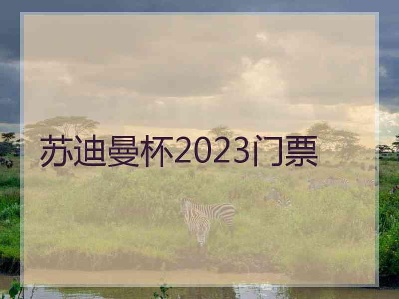 苏迪曼杯2023门票