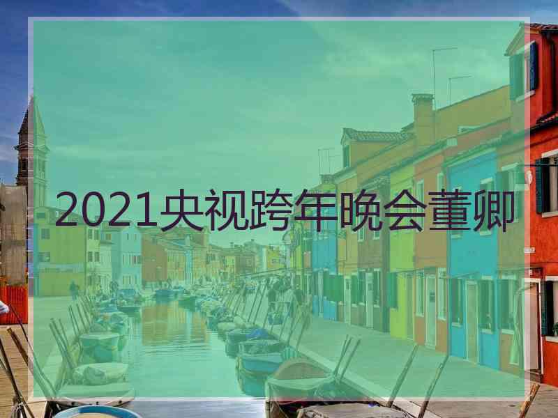 2021央视跨年晚会董卿