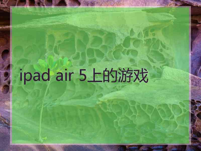 ipad air 5上的游戏