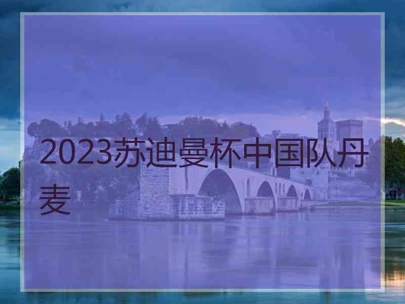 2023苏迪曼杯中国队丹麦