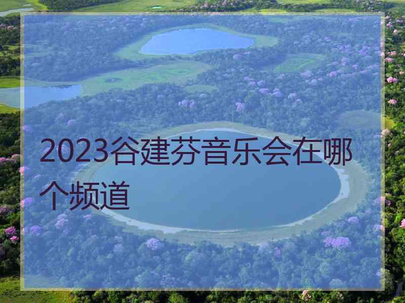 2023谷建芬音乐会在哪个频道